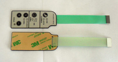 Front Panel Graphic Membrane Switch Overlay With LED and Metal Dome