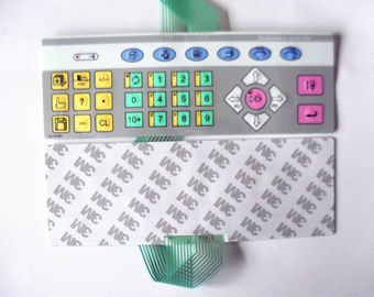 Tactile Keyboard Membrane Switch Panel With Flat Keypad For Telephone Set