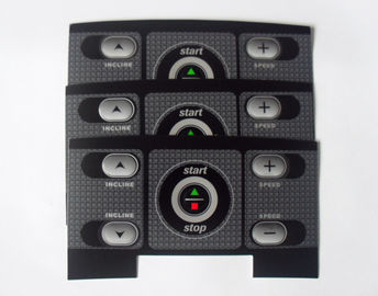 Customized Standard Push Button Texture Membrane Panels With 3M Adhesive
