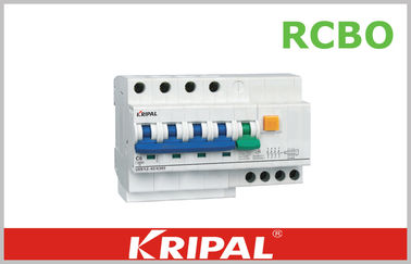 White 63A MCB Three Phase Mini Circuit Breaker 4 Pole RCBO