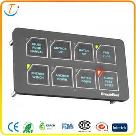 Graphic Overlay PCB Membrane Switch Keypad Panel , Membrane Film Switch