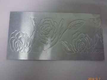 High Polished Metal Name Plates / Tin Plated Sheet With Carved Diamonds Stripe