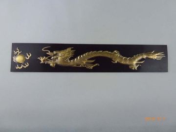 Chinese Traditional Pattern Aluminum Metal Name Plates With Sanding / Wire - drawing Surface
