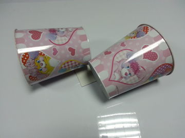 Metal Tin Plate Round Bucket For Gift Packaging , Thickness 0.23mm