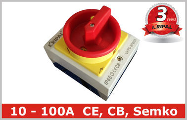 3 Pole 20 Amp Waterproof Rotary Isolator Switch Disconnector Surface Mounting