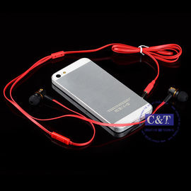 Red In-Ear 3.5mm Noise-Isolation Stereo Earbuds Headphone Or Earphone With Microphone