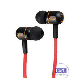 Red In-Ear 3.5mm Noise-Isolation Stereo Earbuds Headphone Or Earphone With Microphone