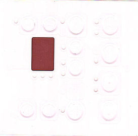 Membrane Overlay Keyboard  graphic overlayer double film pet and 3M adhesive printing purple and gray color