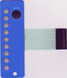 PET Membrane Switch and backlight membrane  keypad auotype pet and 3M adhesive with metal dome and led with embossing